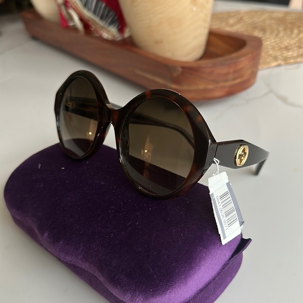 Gucci 
54mm Round Sunglasses - Picture 2 of 12